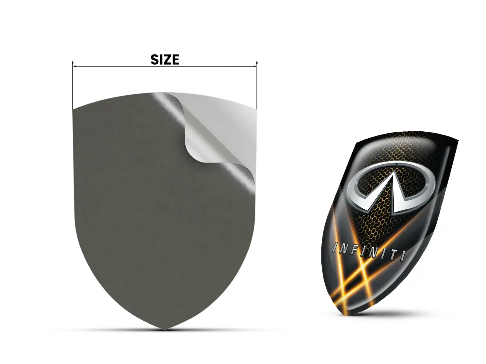 Infiniti Pegatinas Cúpula Estilo Superior Insignias Alta Calidad